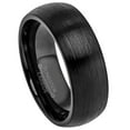 thumbnail image 1 of Jewelry Avalanche Mens Black Dome Tungsten Wedding Ring, Comfort Fit, Anniversary Ring for Him 8mm, 1 of 4