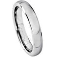 thumbnail image 1 of Jewelry Avalanche Tungsten Carbide Mens Womens Wedding Band, Comfort Fit Polished Classic Dome Anniversary Ring 4mm, 1 of 3
