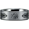 thumbnail image 1 of Tungsten Celtic Eagle Ring, 1 of 7