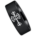 thumbnail image 1 of Tungsten Celtic Faith Cross Ring, 1 of 4