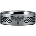 thumbnail image 1 of Tungsten Celtic Raven Ring, 1 of 7