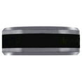 thumbnail image 1 of Tungsten Center Black Carbon Fiber Inlay Beveled Edges Mens Comfort-fit 8mm Size 8.5 Wedding Anniver Ring for Men, 1 of 2
