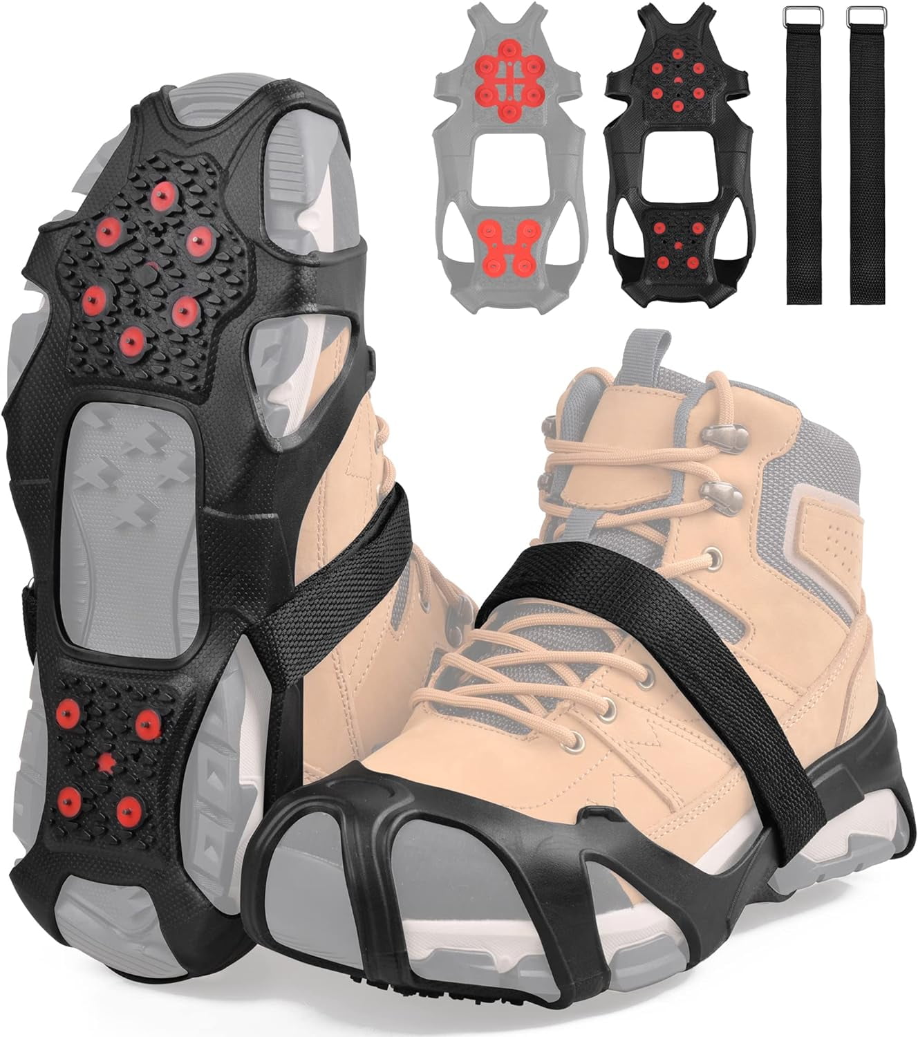 Tungsten Crampons Ice Cleats for Shoes and Boots Ice Grippers for Snow and Ice NonSlip Shoe