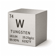 Tungsten Cube 10mm, 99.95% Pure Tungsten Element Cube, High Density Metal Block for Periodic Table Collection, STEM Education Science Display Gift