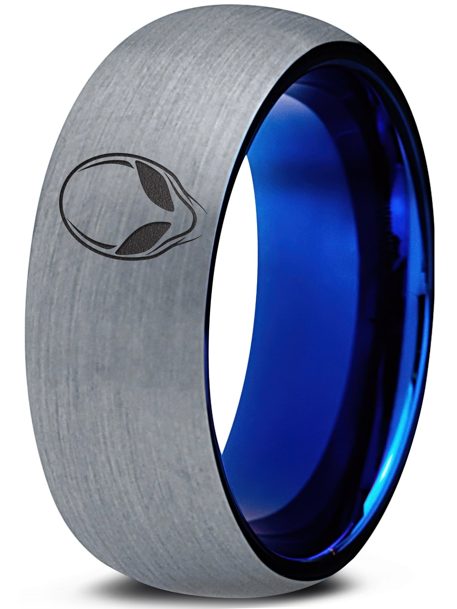 Tungsten Custom Gamer Gray Rings for Men Trendy Daughter Gift Brush Mom Gay Set Dad 70S ...