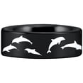 thumbnail image 1 of Tungsten Dolphin Ring, 1 of 5