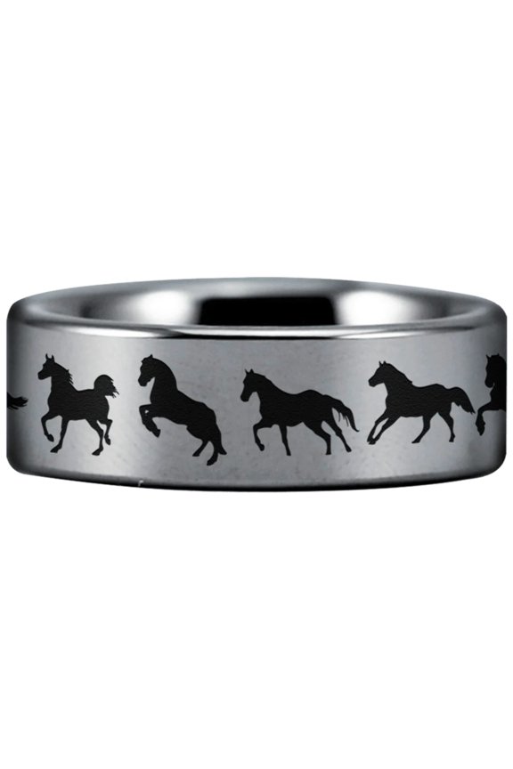 Tungsten Equestrian Ring