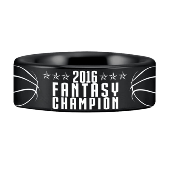 Tungsten Fantasy Basketball Championship Ring