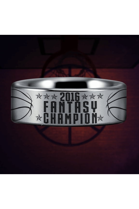 Tungsten Fantasy Basketball Championship Ring