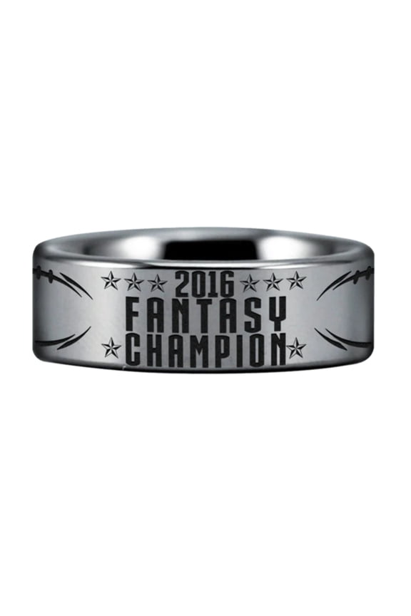 Tungsten Fantasy Football Championship Ring (8mm)