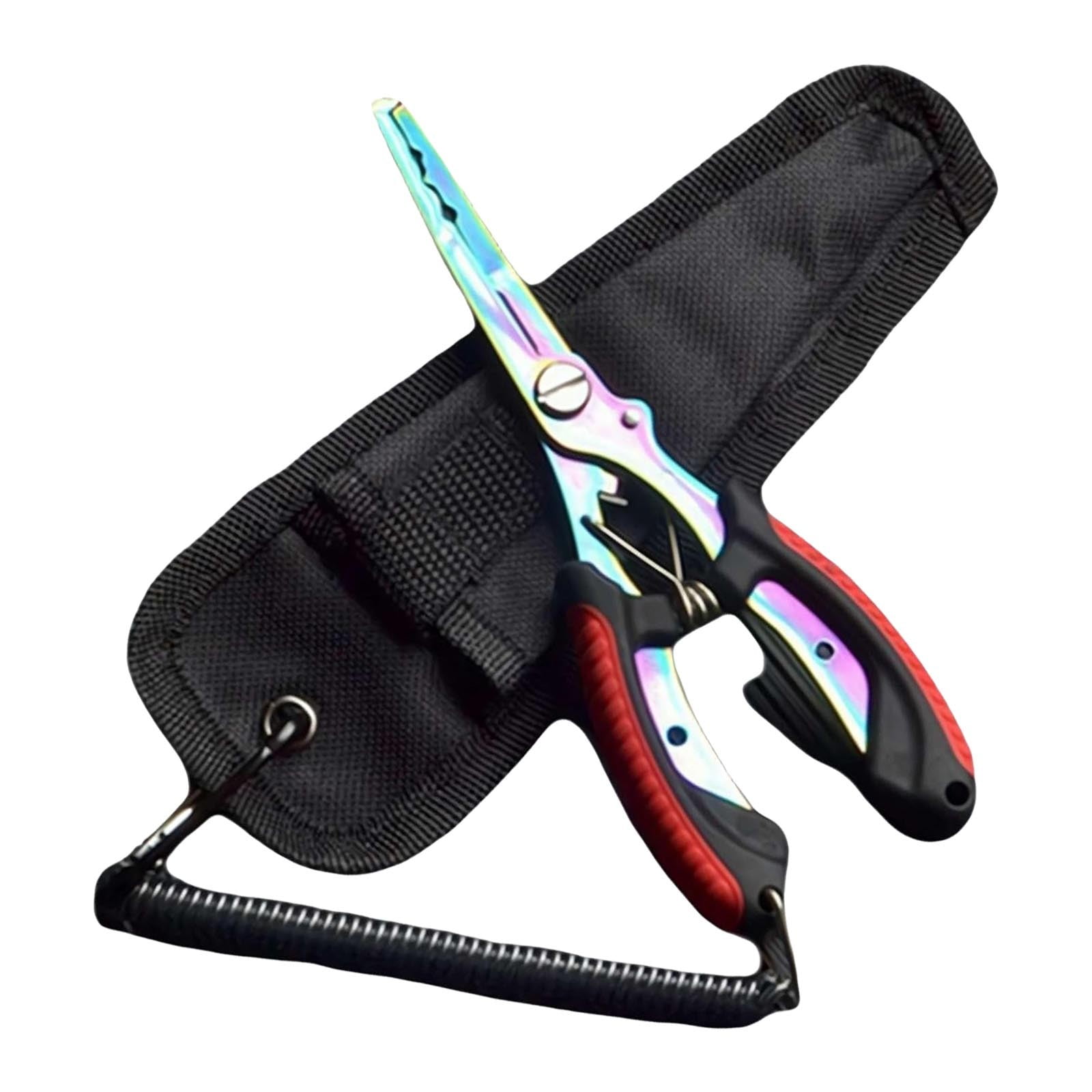 Fishing Pliers -Tool Gear with Tungsten Cutters Hook Remover and Knot Tying Tool for Saltwater Ice Sea Angling
