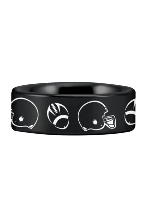 Tungsten Footballer's Ring