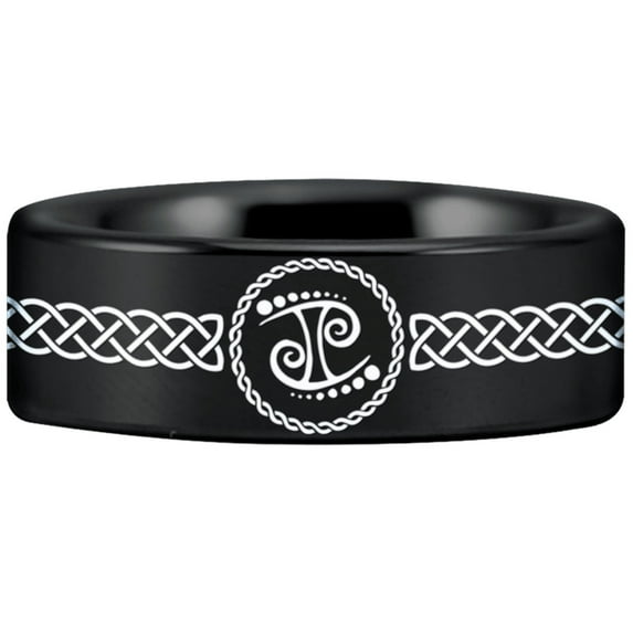 Tungsten Gemini Ring