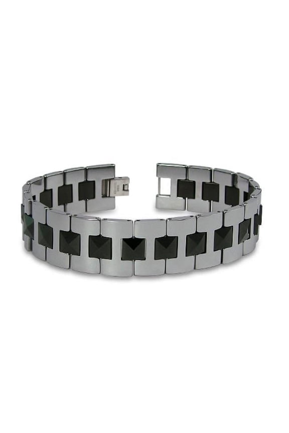 Tungsten Gladiator Mens Link Bracelet