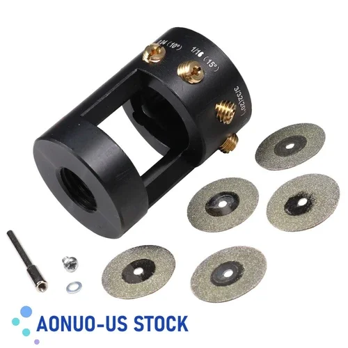 Tungsten Grinder Fits Tig Welding W/ Sharpener Multi-Angle & Offsets Head Tool