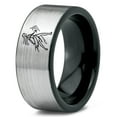 thumbnail image 1 of Tungsten Handmade Gift Mens Black Rings Gamer Wedding Ring Los Angeles Custom Gifts for Mom, 1 of 8