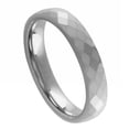 thumbnail image 1 of Tungsten High Polish Faceted Domed 4MM Wedding Band Ring Size 6.5, 1 of 3