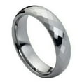 thumbnail image 1 of Tungsten High Polish Faceted Domed 6MM Wedding Band Ring Size 9, 1 of 3