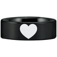 thumbnail image 1 of Tungsten I Heart Ring, 1 of 4