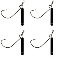 Tungsten Jika Rig - 1/8oz- #1 Hook - Never Chip Black