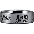 thumbnail image 1 of Tungsten Juggalo Ring, 1 of 8