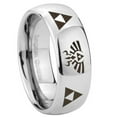 thumbnail image 1 of Tungsten Legend of Zelda 8mm Mirror Gray Polished Dome Men Ring, 1 of 2