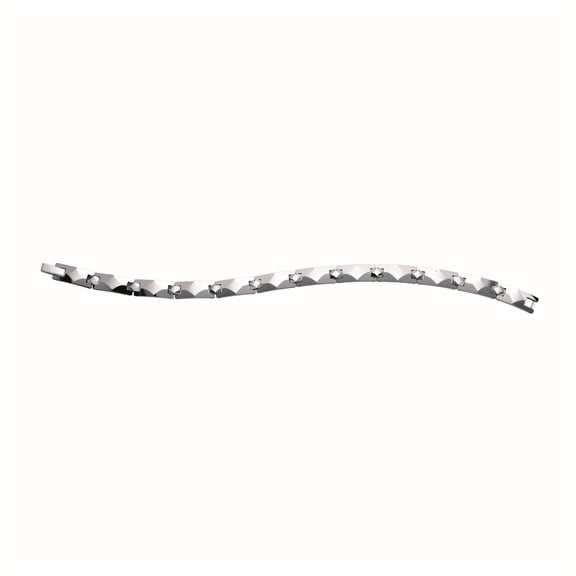Tungsten Mens Polished Fancy Bracelet 7mm Size 8.5 Inches