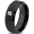 thumbnail image 1 of Tungsten New Mexico The Land of Enchantment State Band Ring 8mm Men Women Comfort Fit Black Beveled Edge Brushed Polished, 1 of 4