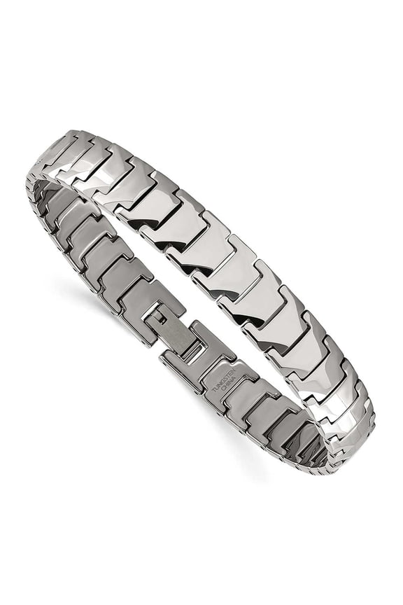 Tungsten Polished 9" Bracelet