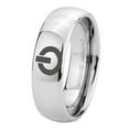 thumbnail image 1 of Tungsten Power Design 8mm Mirror Gray Polished Dome Men Ring, 1 of 2