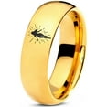 thumbnail image 1 of Tungsten Ring Mens Gold Jewelry Valentines Gift for Him Gamer Jewlery Softball Mom Modern, 1 of 8