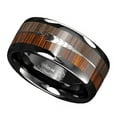 thumbnail image 1 of Tungsten Rings for Men Wedding Bands for Him 8mm Black Wood Arrow, 1 of 6