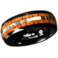 thumbnail image 1 of Tungsten Rings for Men Wedding Bands for Him Womens Wedding Bands for Her 8mm Black Koa Wood Abalone, 1 of 6