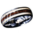 thumbnail image 1 of Tungsten Rings for Men Wedding Bands for Him Womens Wedding Bands for Her 8mm Silver With Antler Koa Wood, 1 of 8