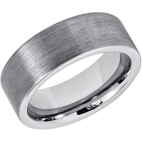 Tungsten Rings for Men Wedding Bands for Him Womens Wedding Bands for Her 8mm Sizes 7-15 8mm