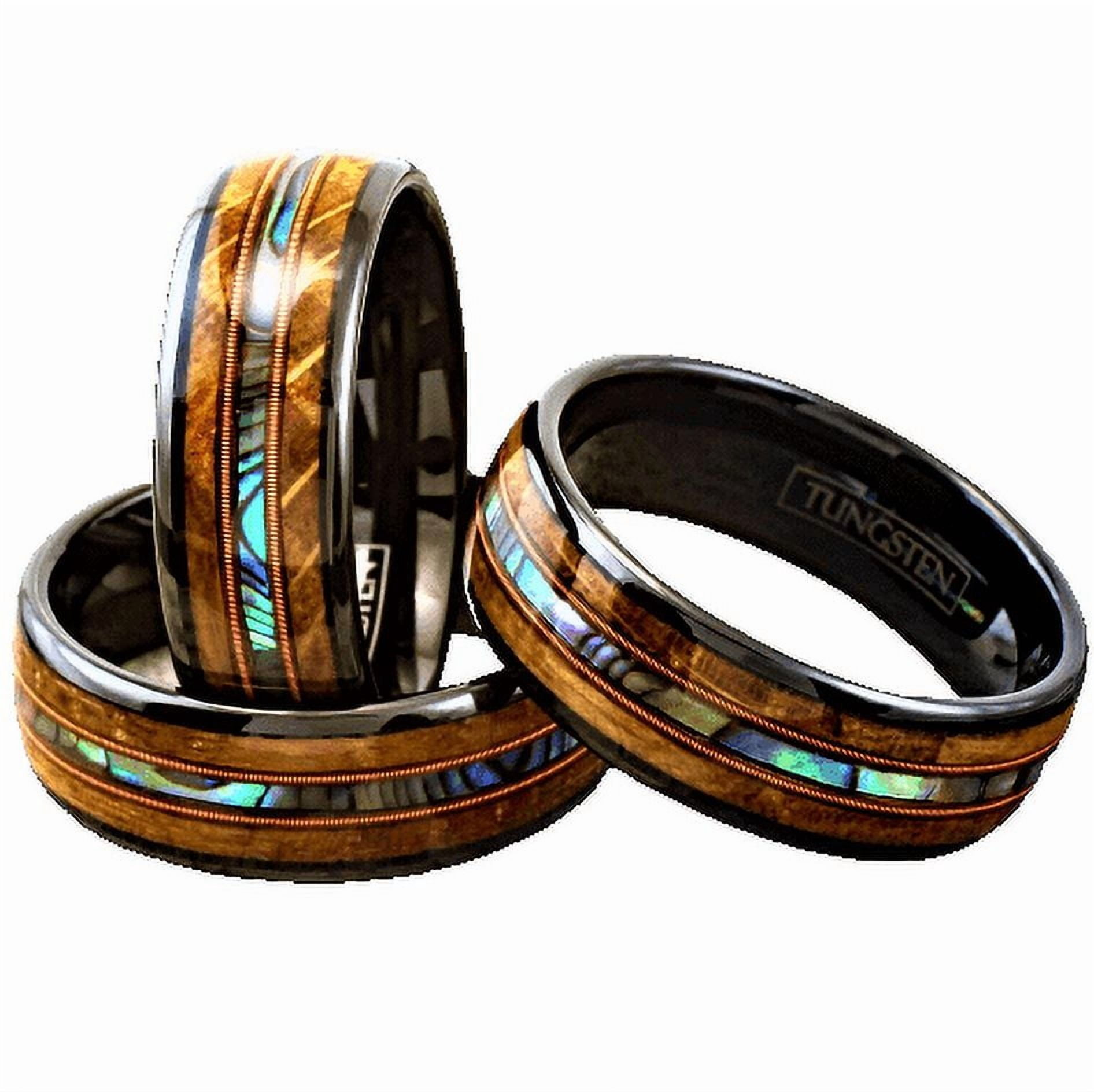 Stringy Ring Tungsten Rings for Men Wedding Bands for Him Womens Wedding Bands for ...