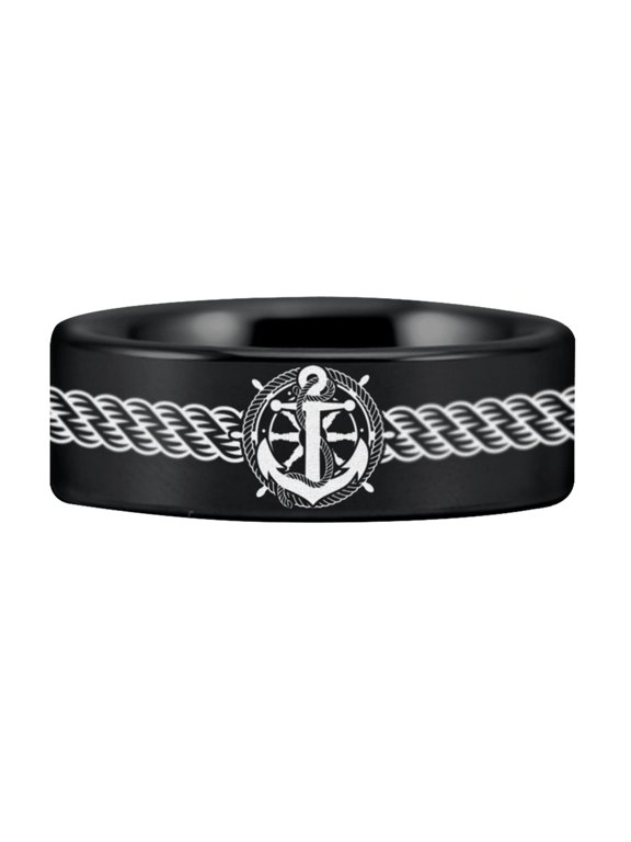 Tungsten Sailor Ring