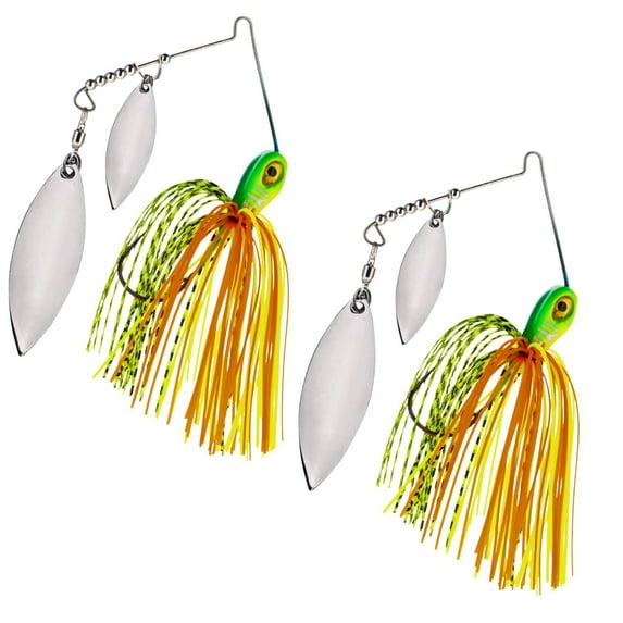 Tungsten Spinner Bait- 3/8 oz- Hot Tiger (2 Pack)