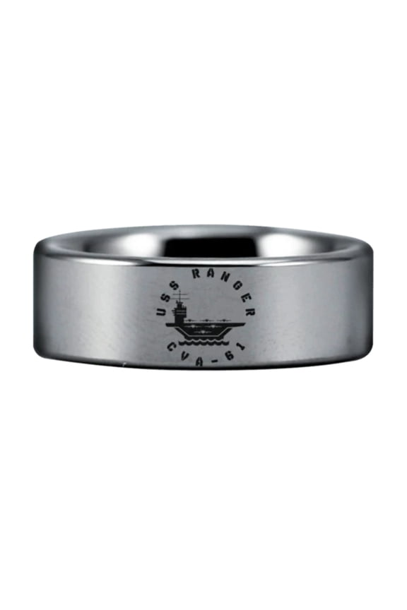 Tungsten USS Ranger CVA-61 Ring