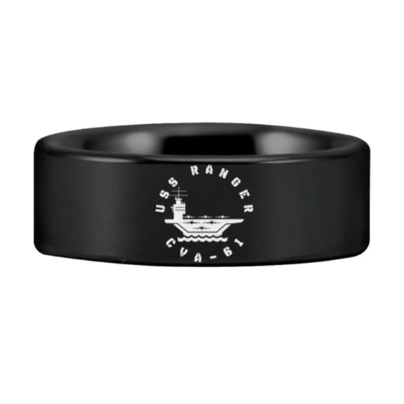 Tungsten USS Ranger CVA-61 Ring