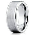 thumbnail image 1 of Silly Kings Jewelry Tungsten Wedding Band 8mm Tungsten Ring Men and Women Flat Brushed Tungsten Ring Comfort Fit (6), 1 of 3