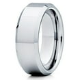 thumbnail image 1 of Silly Kings Jewelry 8mm Shiny Polish,Tungsten Wedding Band,Beveled Tungsten,Unique Tungsten Ring (6), 1 of 3