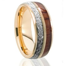 8mm Silver Tungsten Ring Rose Gold Wedding Ring Tungsten Carbide Ring ...