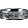 thumbnail image 1 of Tungsten Wolf and Dragon Ring, 1 of 10