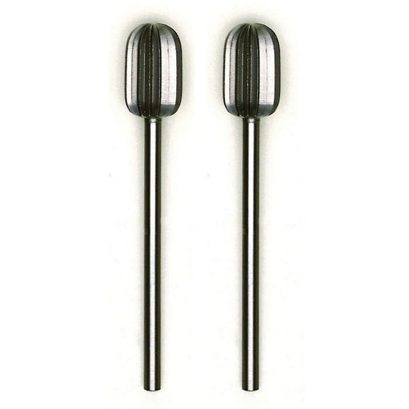 Tungsten vanadium cutter, cylinder round, 2 pcs., 5/16"