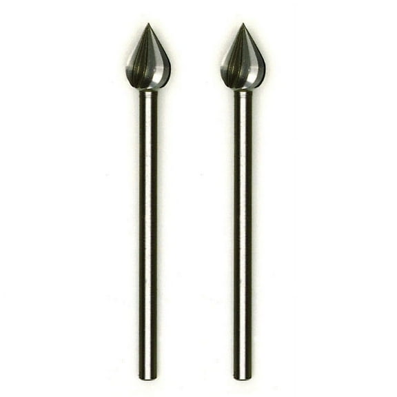 Tungsten vanadium cutter, flame, 2 pcs.,  15/64"
