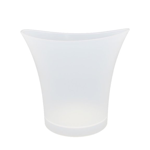 Tunhigl 1.25 Gallon LED Luminous Ice Bucket - Color Changing Champagne & Beer Cooler for Parties, Bars, KTV - Durable Plastic Round Ice Bucket