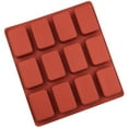 thumbnail image 1 of Tunhigl 12-Cavity Small Rectangular Chocolate Mold - Versatile Baking Molds for Chocolate Bars, Wax Melting, and Protein Bars | Food-Grade Silicone | Microwave, Oven, Fridge & Dishwasher Safe Wine, 1 of 8