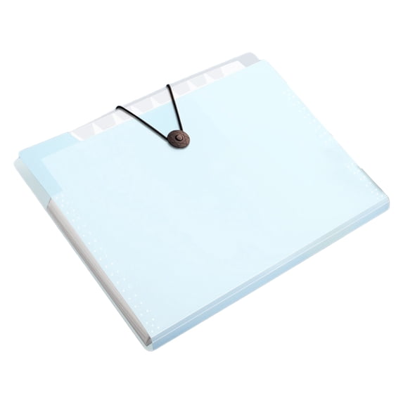 Tunhigl 12-Pocket Expanding File Folder, A4 Accordion-Style Plastic Document Organizer for School, Office & Home