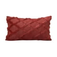 thumbnail image 1 of Tunhigl 12" x 20" Plush Textured Pillow Covers, Polyester, Cozy Fuzzy Throw Pillow Cases for Sofa, Couch & Bedroom, 1 of 5